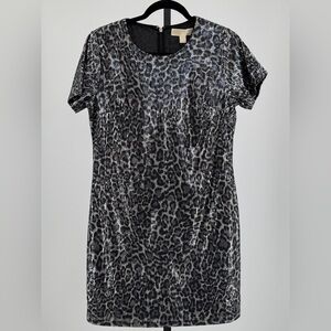 Michael Michael Kors Leopard Sequin Dress – Size Medium – NWT